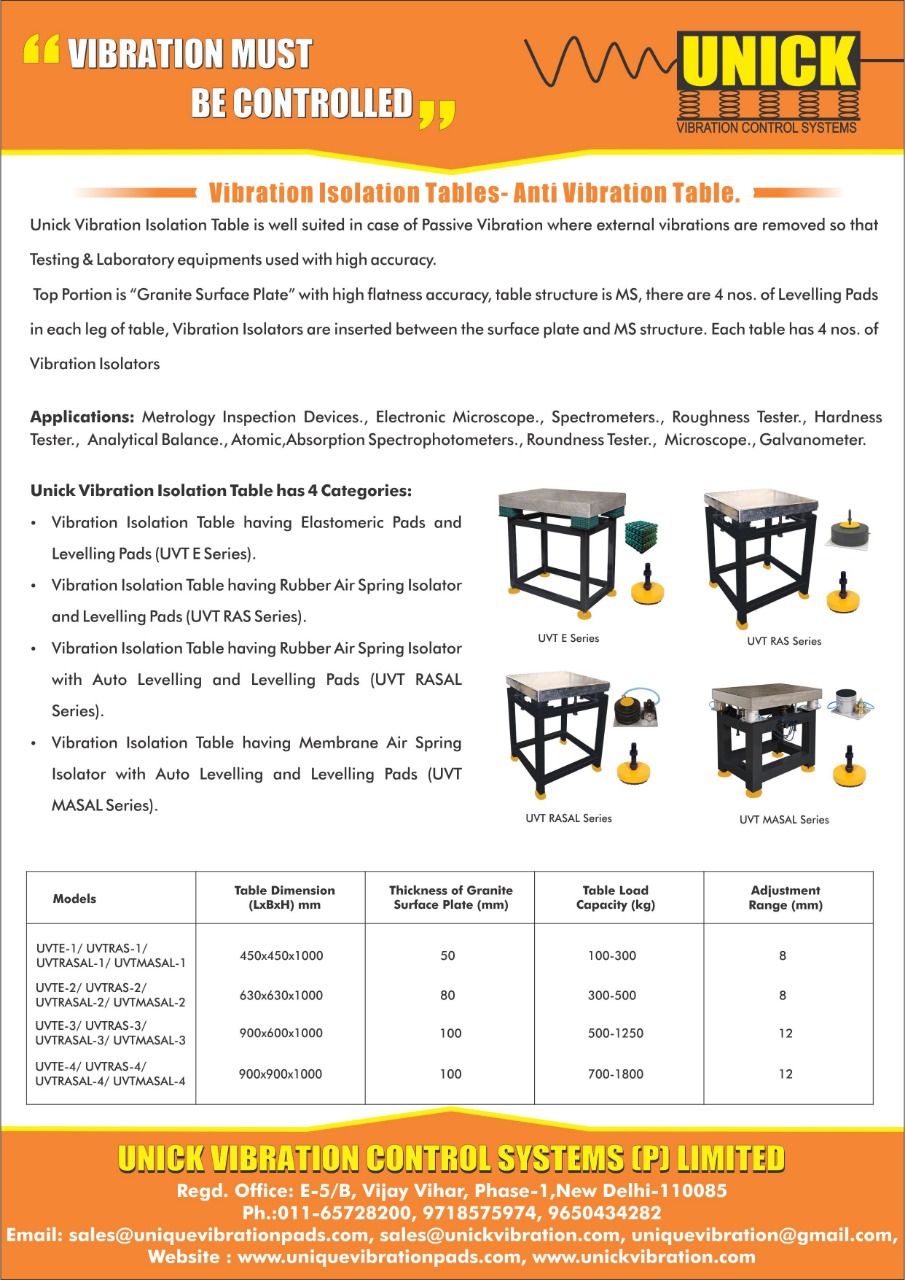 Vibration Isolation Tables-Anti Vibration Table