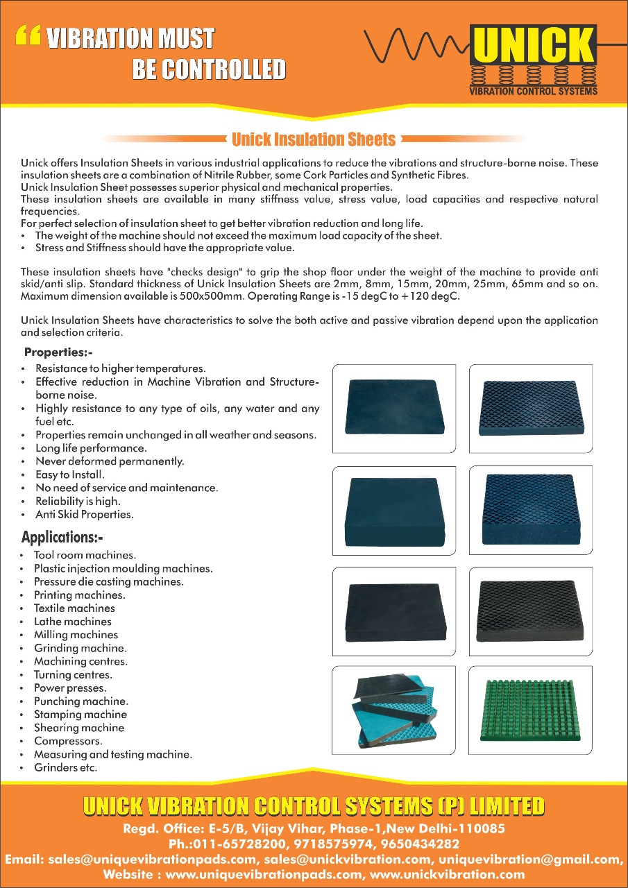 Vibraton Control Rubber Sheets